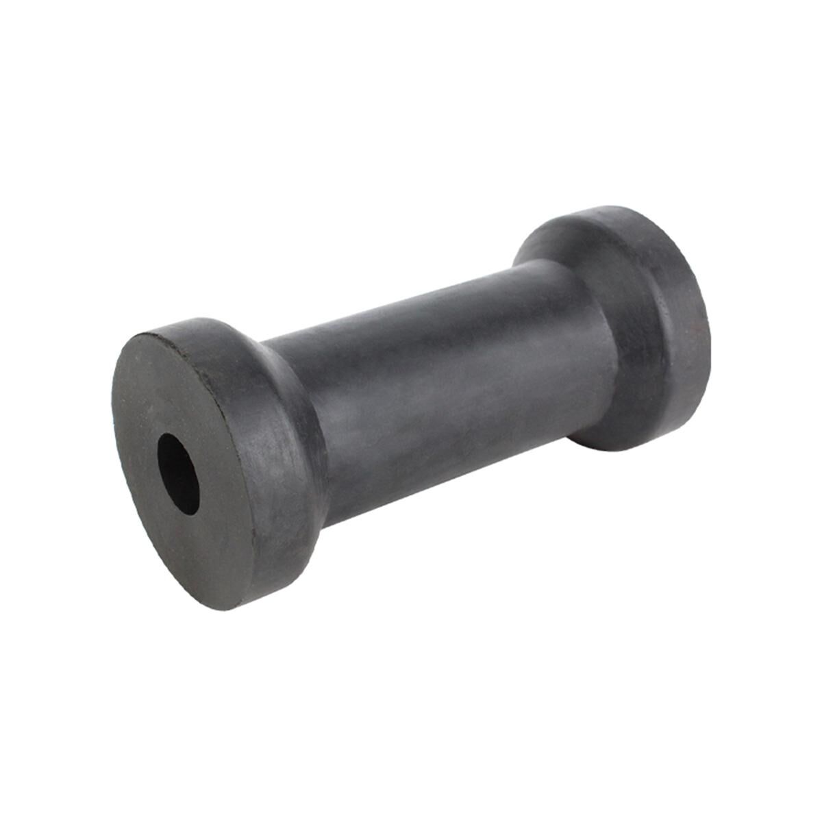 Sunrise Rubber Roller Keel Roller 6" 20mm Bore Black, , scaau_hi-res