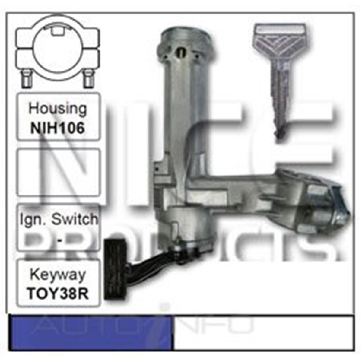 Nice Ignition Switch And Lock Assembly - NIC106 | Supercheap Auto
