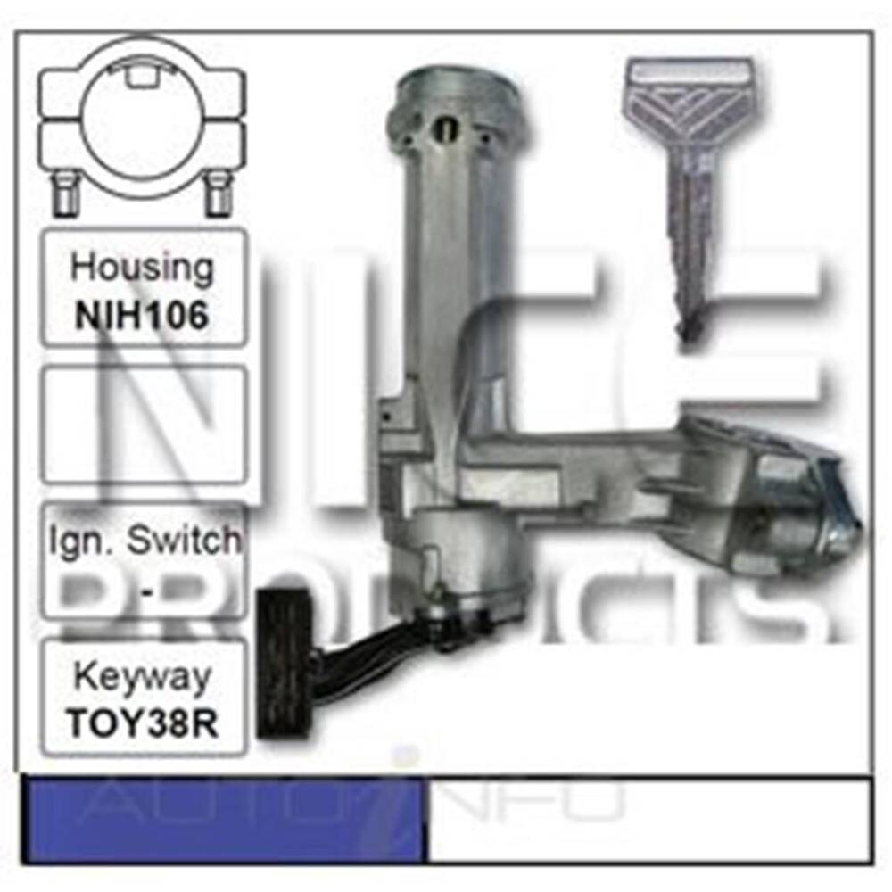 N106 Key Nice Ignition Switch And Lock Assembly - NIC106 | Supercheap Auto