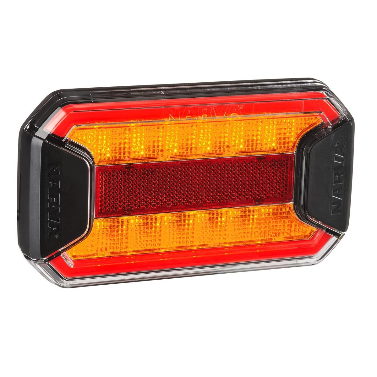 Narva 9-33 Volt LED Tail and Indicator Lamp with In-Built Reflector, Coloured Lens and 0.5m of Hard-Wired Cable, , scaau_hi-res