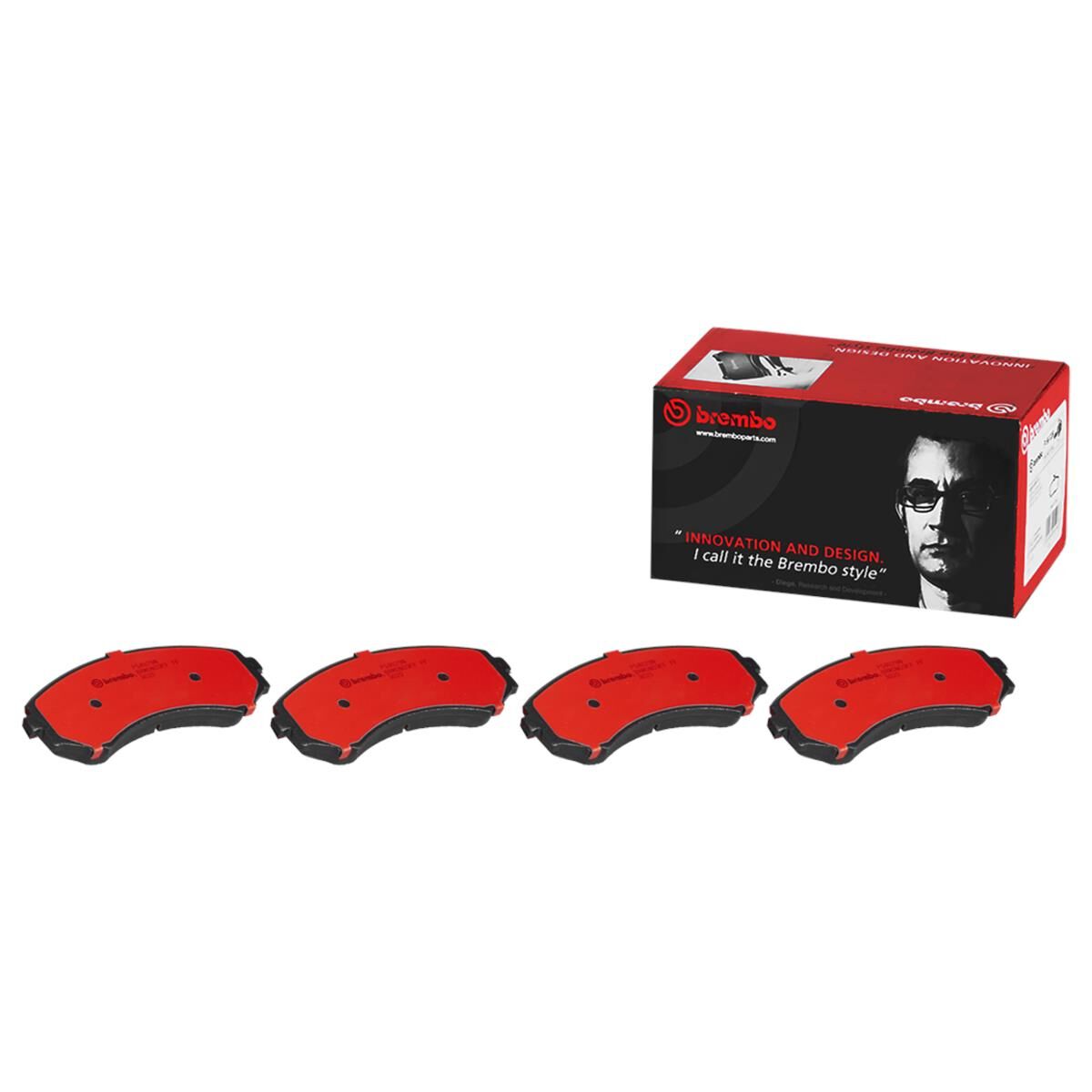 BREMBO DISC PAD SET NAO CERAMIC, , scaau_hi-res