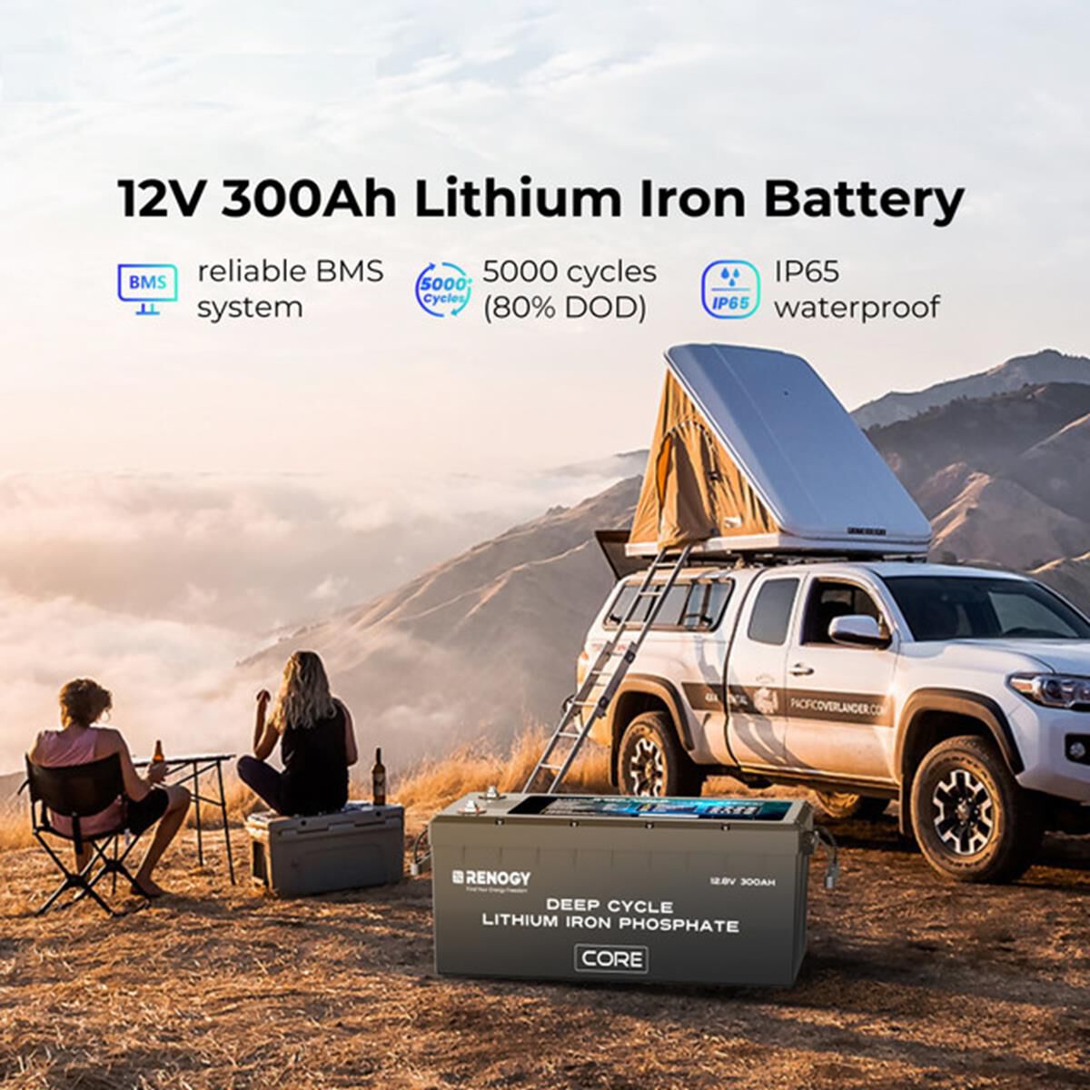 12V 300AH CORE SERIES DEEP CYCLE LITHIUM IRON PHOSPHATE BATTERY W/SELF-HEATING, , scaau_hi-res