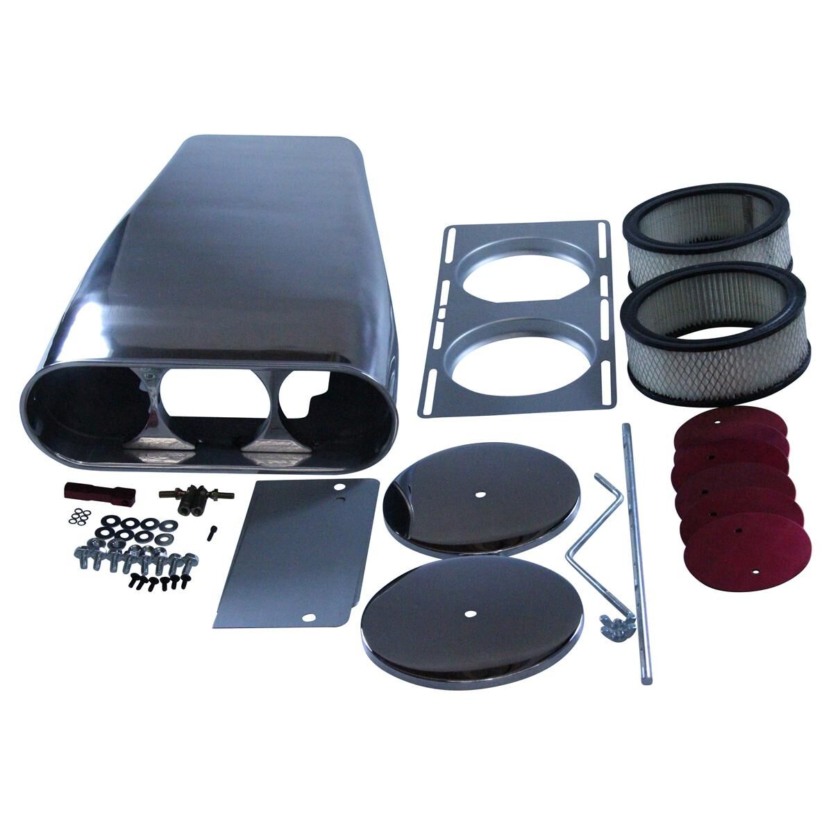 TFI Racing Plain Scoop (Mr Gasket Style) Single/Dual Carb - TFI-5339S ...