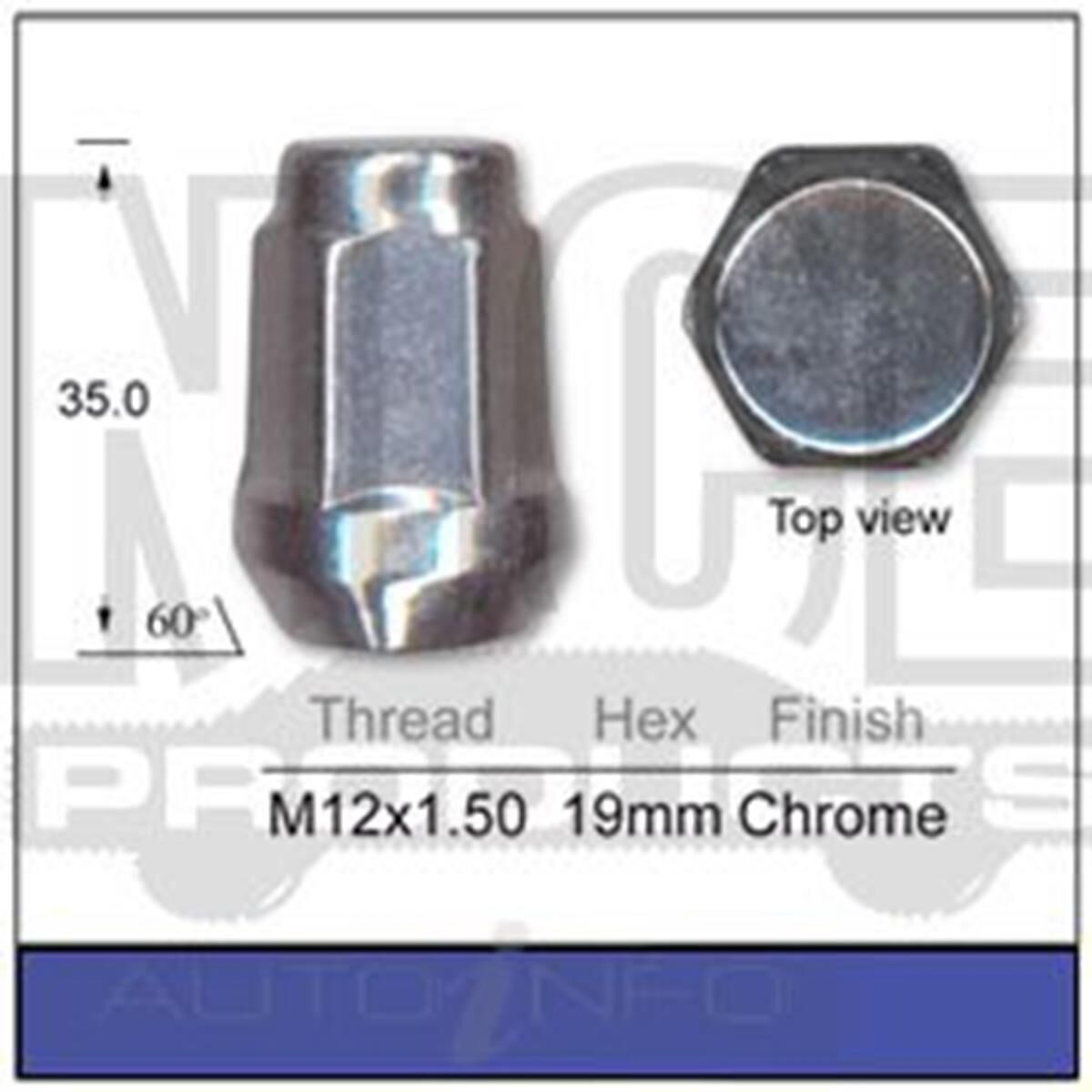 Nice Wheel Nut Chrome B319 Supercheap Auto