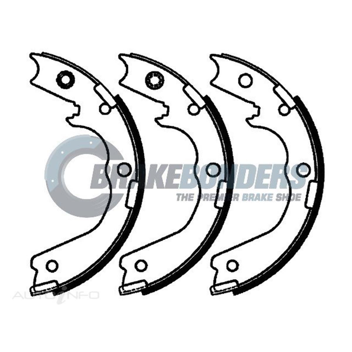 Brake Shoes - Holden Parking Brake 210mm, , scaau_hi-res