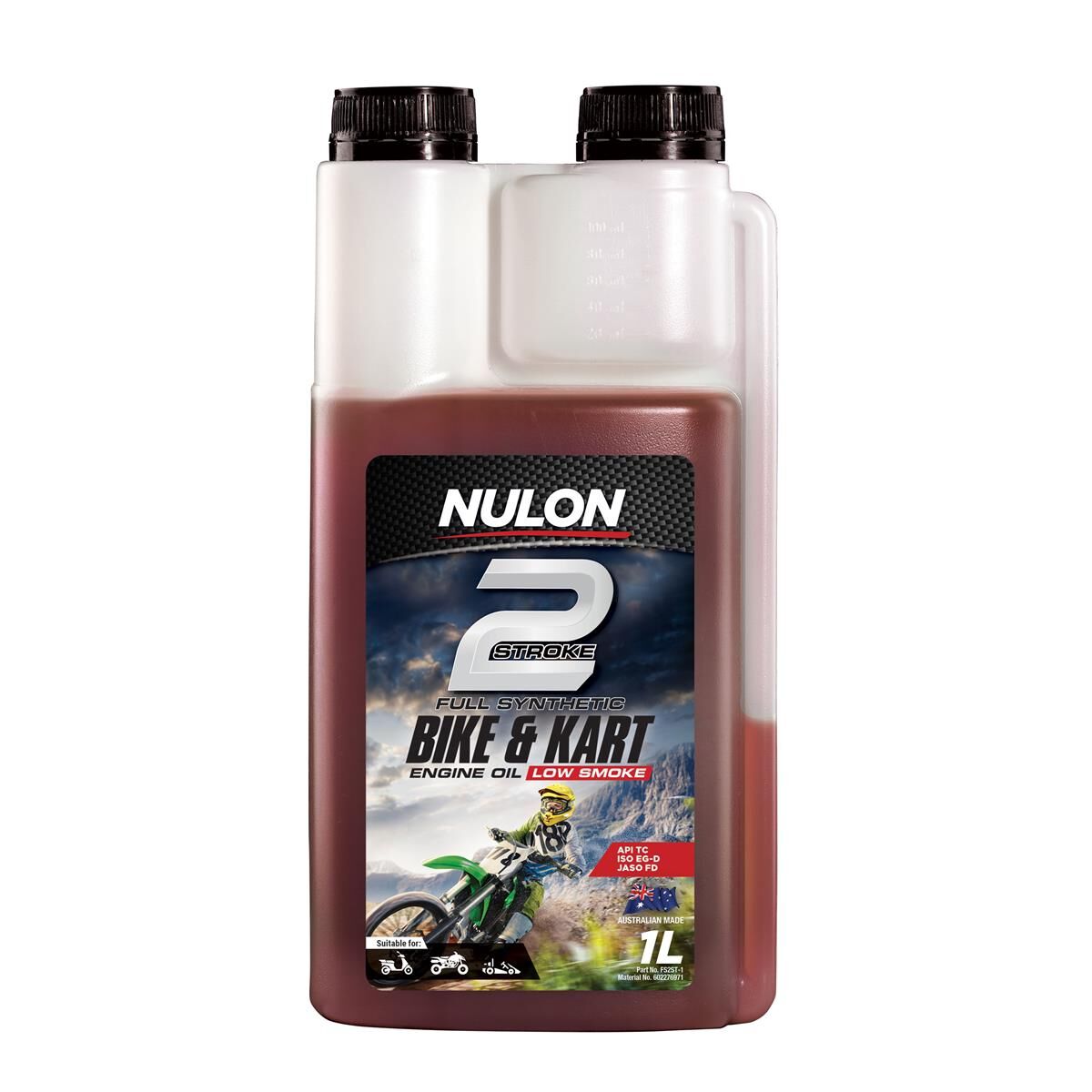 1L NULON MOTORCYCLE FULL SYN KART & BIKE 2T CHAMBER, , scaau_hi-res