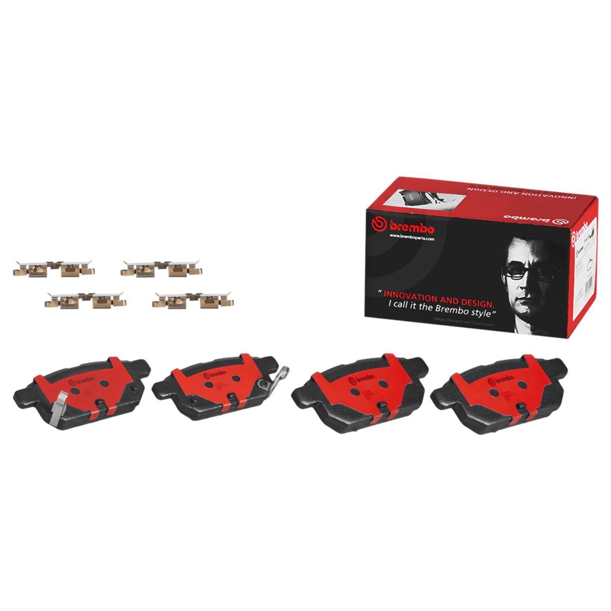 BREMBO DISC PAD SET NAO CERAMIC, , scaau_hi-res