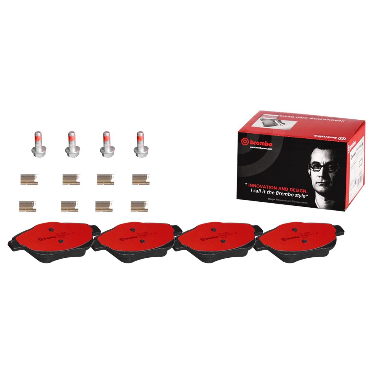 BREMBO DISC PAD SET NAO CERAMIC, , scaau_hi-res