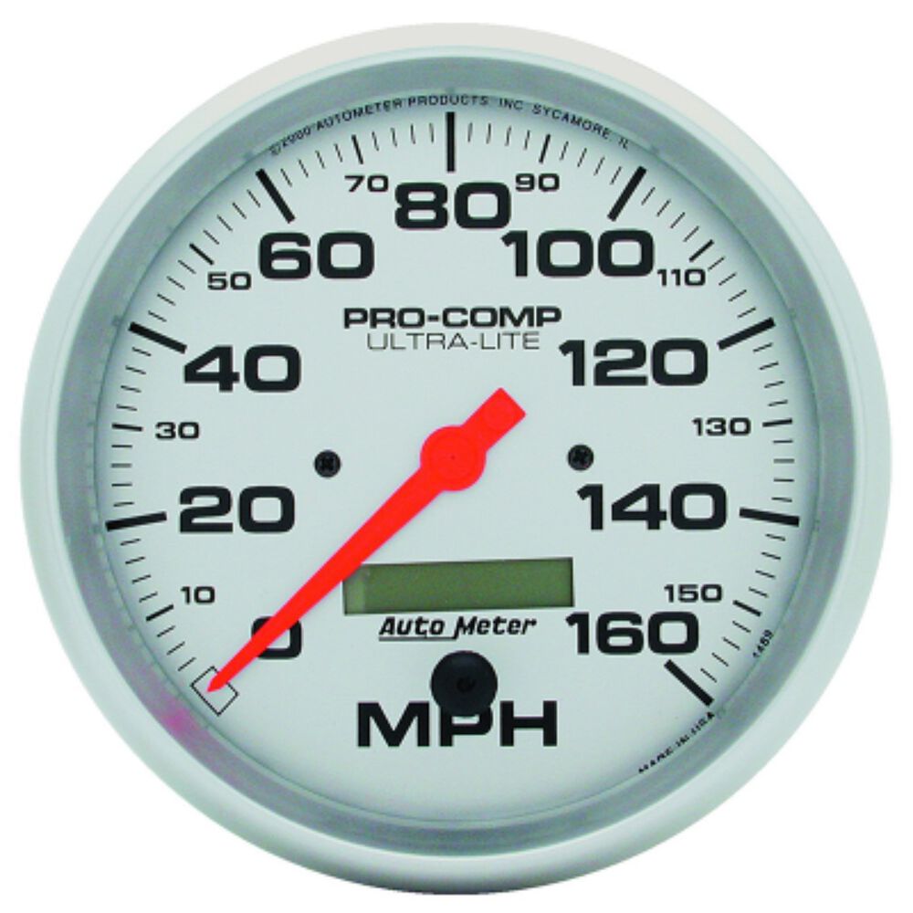 Autometer Ultra Lite Speedometer 160 Mph In Dash Electronic 160mph, 5