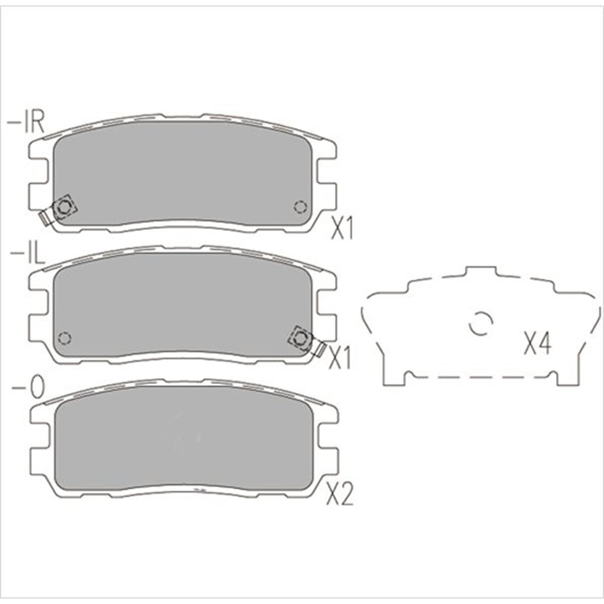Holden Frontera, Jackaroo, Rodeo/ Isuzu Trooper  -  R  Brake Pads, , scaau_hi-res