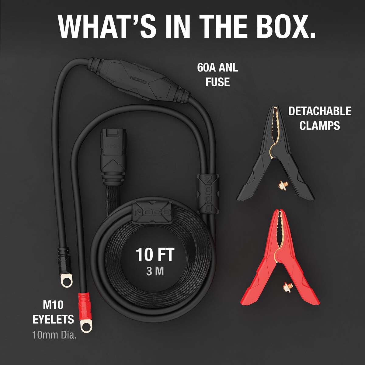 NOCO GENIUSPRO50 PRO BATTERY CLAMPS WITH EYELETS, , scaau_hi-res