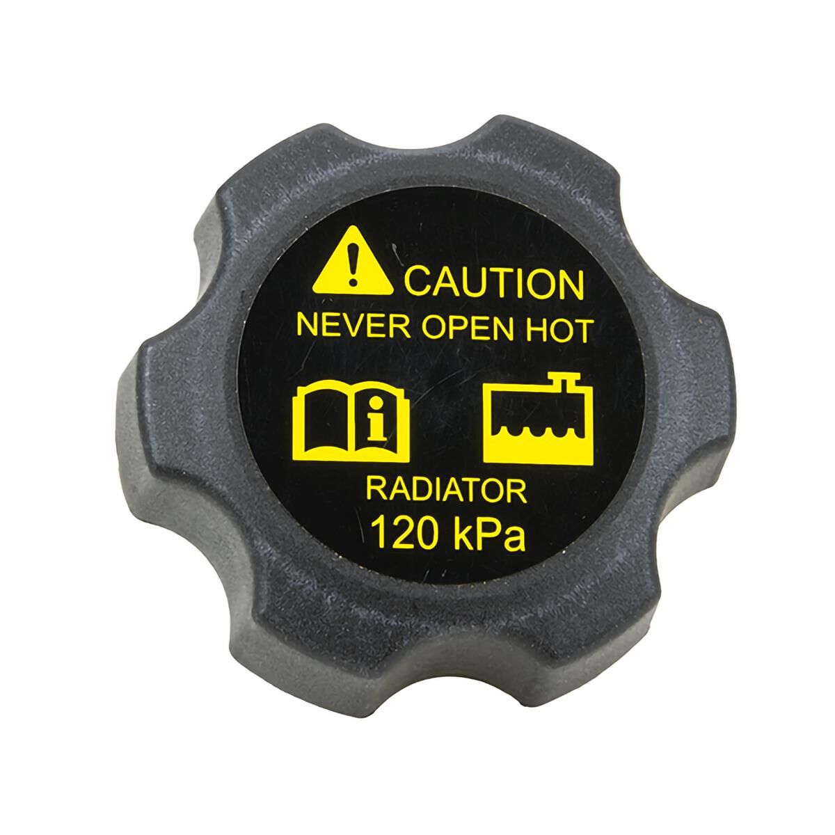 Radiator Cap Plastic Dual O Ring 120KPA, , scaau_hi-res