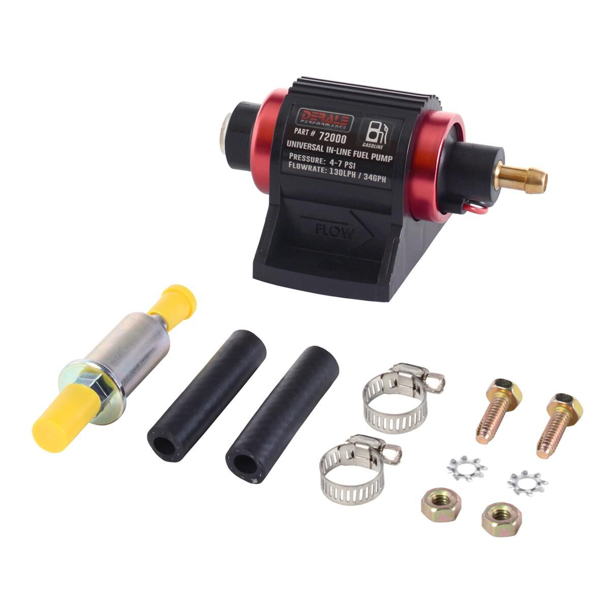 HP In-Line Fuel Pump-130LPH 4-7psi Gasoline, , scaau_hi-res