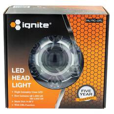 7" LED H/LIGHT 9-36V HIGH /LOWBEAM / DRL CHRM FACE 7LEDs 65W1450 LOW 3100Lmns HIGH, , scaau_hi-res