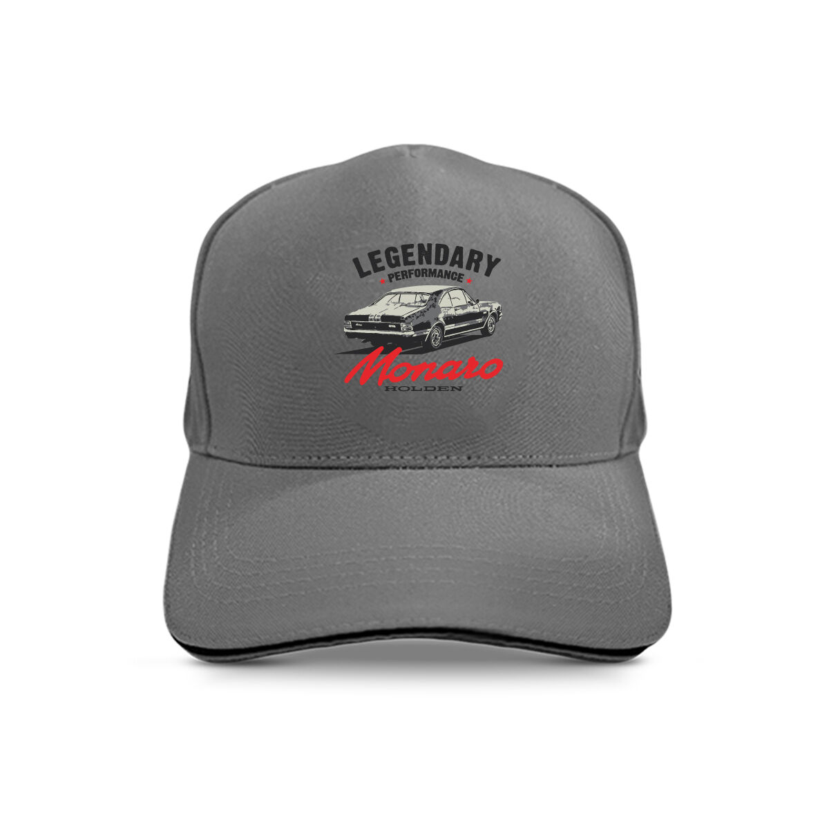 ADULT 5-PANEL CAP-GREY [LEGENDARY PERFORMANCE MONARO], , scaau_hi-res