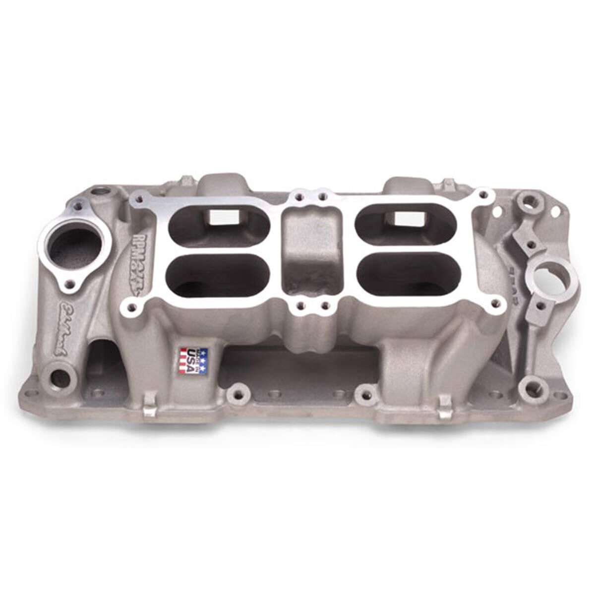 RPM AIR GAP DUAL QUAD SBC CHEVROLET INTAKE MANIFOLD, , scaau_hi-res
