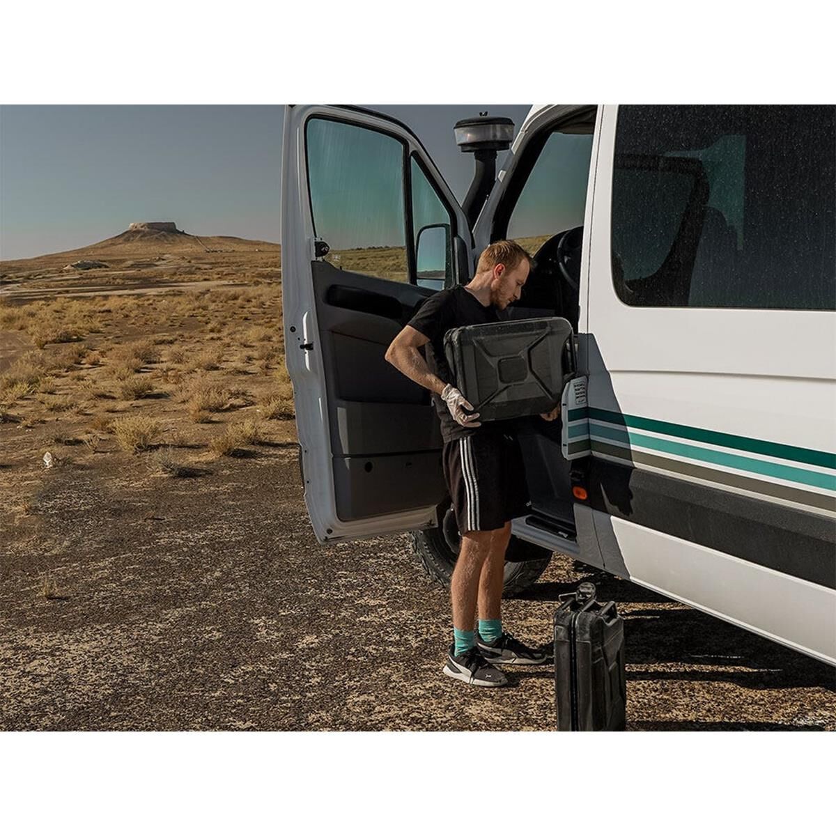 FRONT RUNNER 20L FUEL JERRY CAN - BLACK STEEL FINISH, , scaau_hi-res