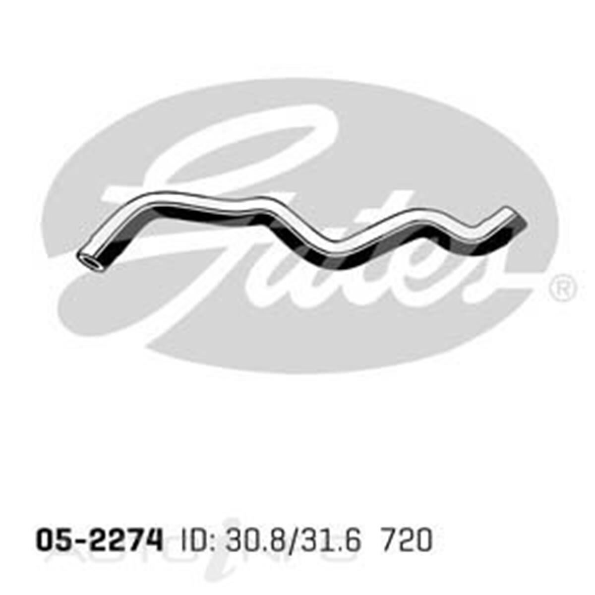 05-2274 GATES RADIATOR HOSE, , scaau_hi-res