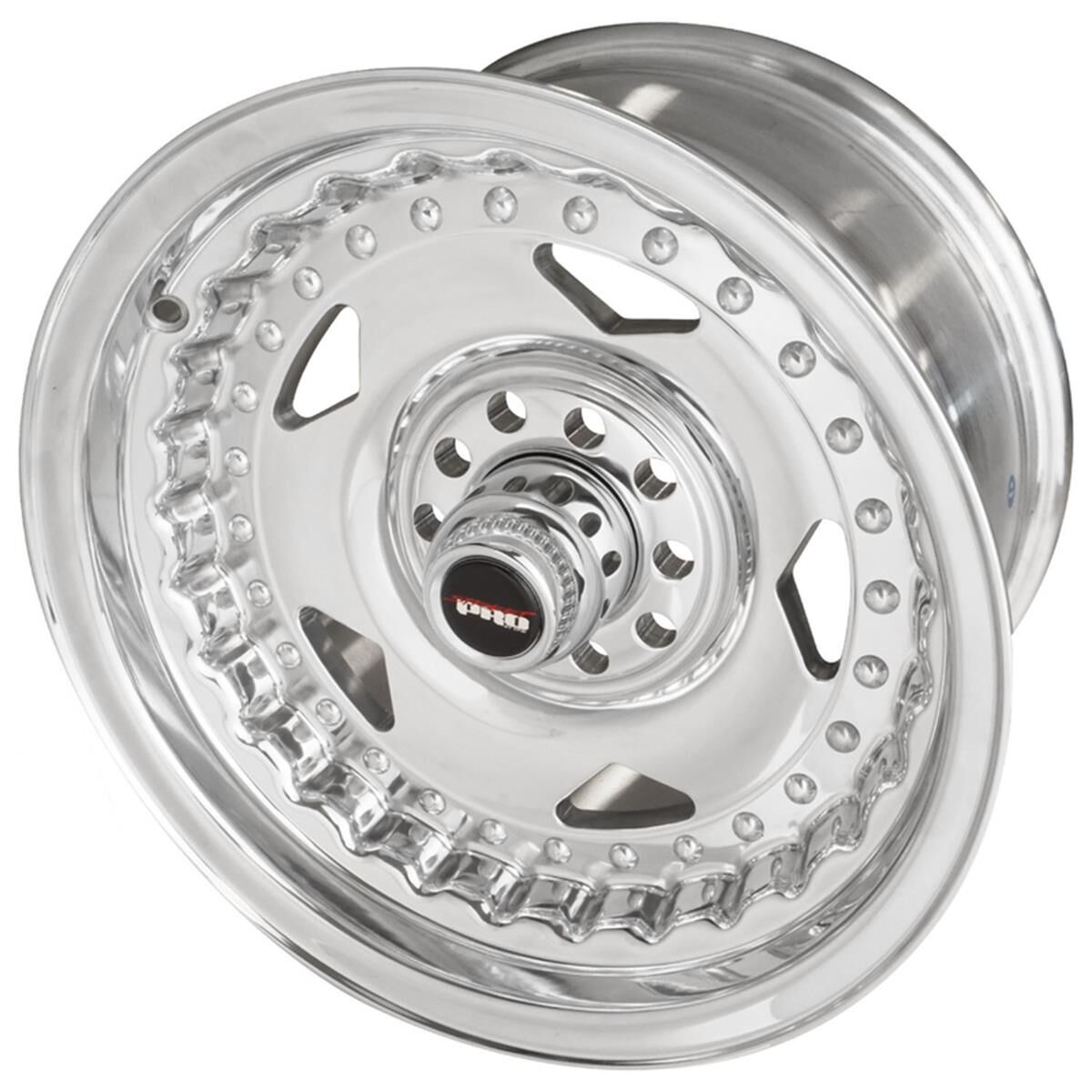 STREET PRO CONVO PRO WHEEL POLISHED 15X8.5' FOR HOLDEN EARLY BOLT CIRCLE (6) 5.0' BACK SPACE, , scaau_hi-res