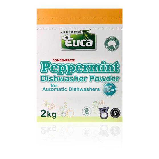 EUCA PEPPERMINT DISH WASH POWDER 2KG CONCENTRATE ECO BOX, , scaau_hi-res