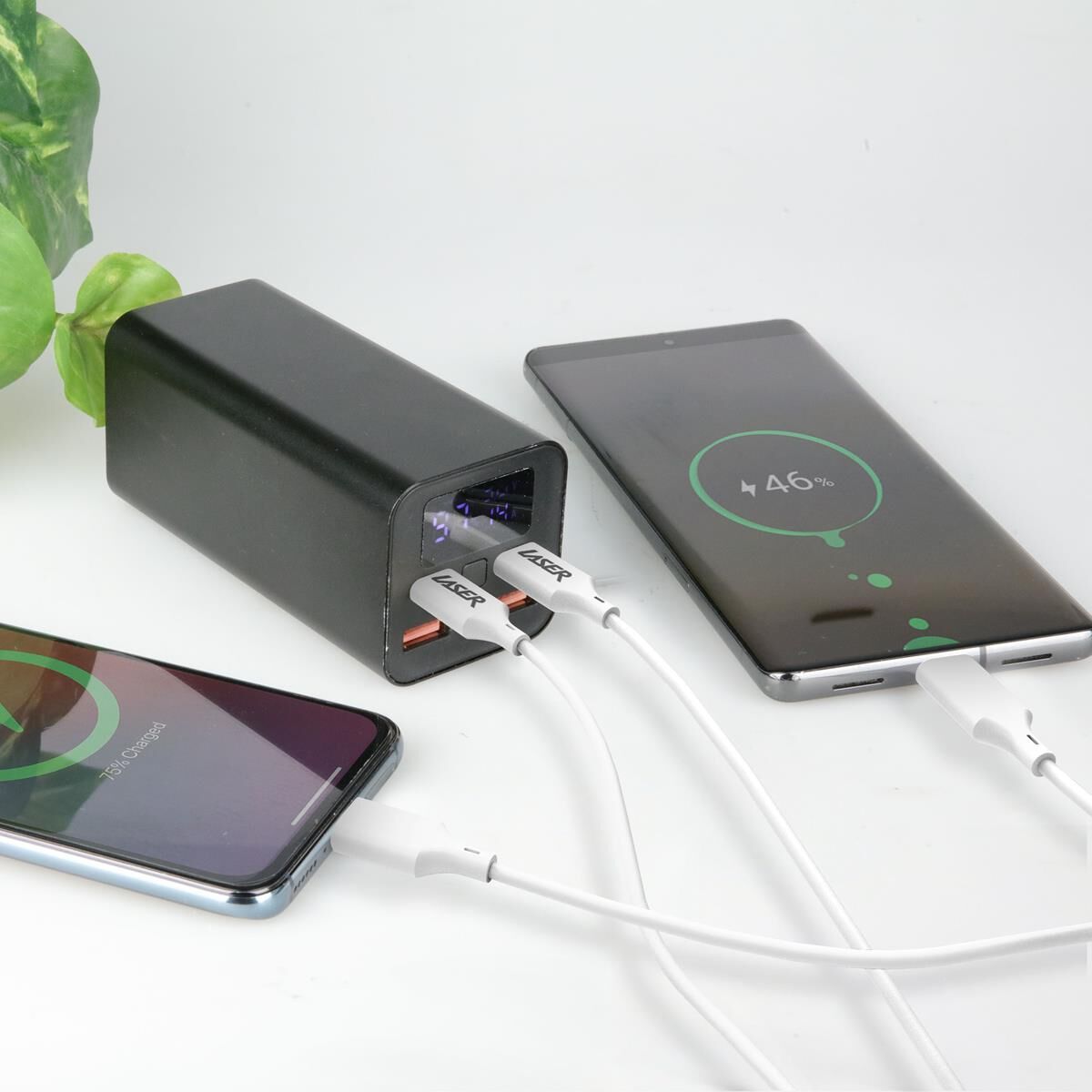 LASER 60W USB-C TO USB-C CABLE WHITE 2 PACK 2M | FAST CHARGING & DURABLE, , scaau_hi-res