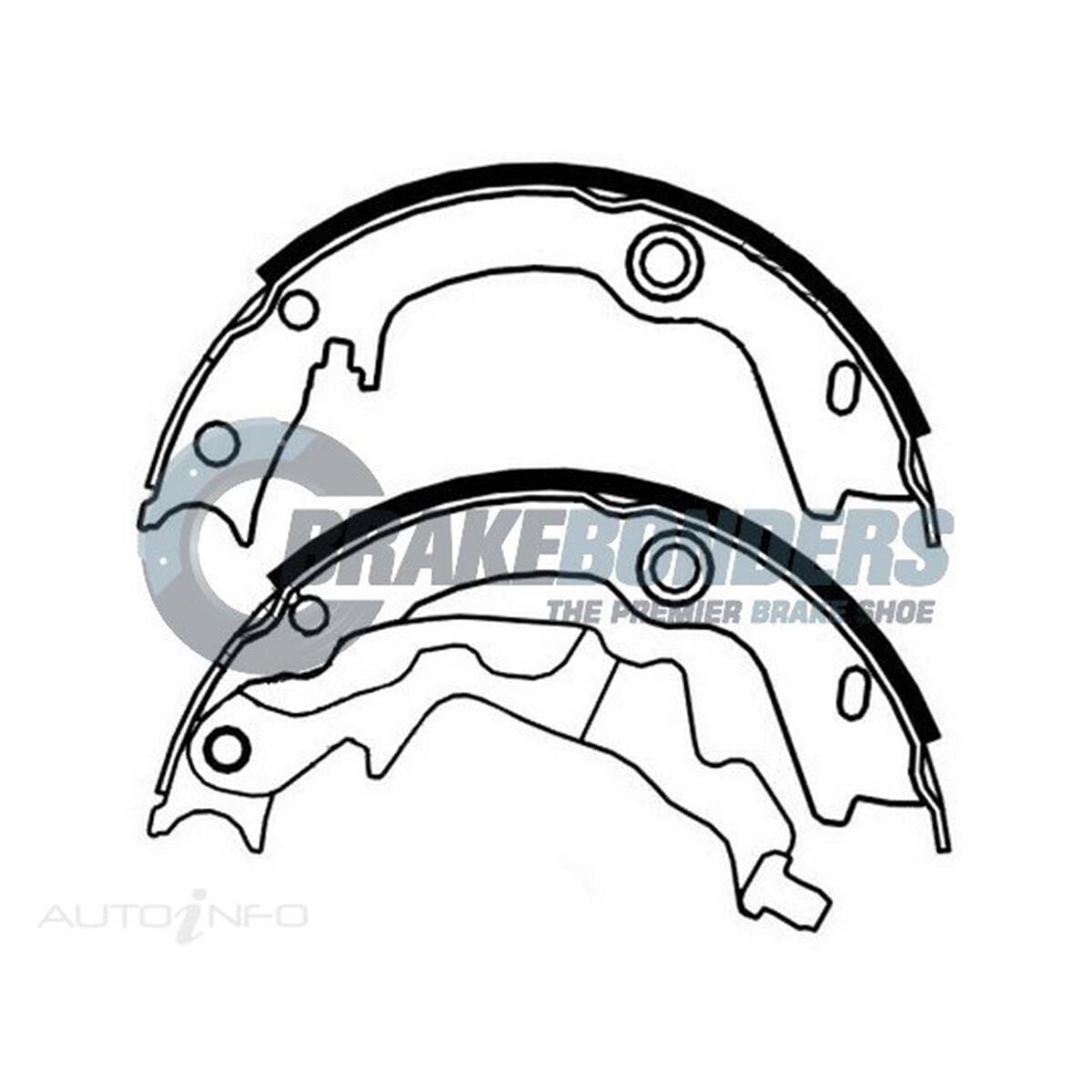 Brake Shoes - Hyundai Parking Brake 170mm, , scaau_hi-res