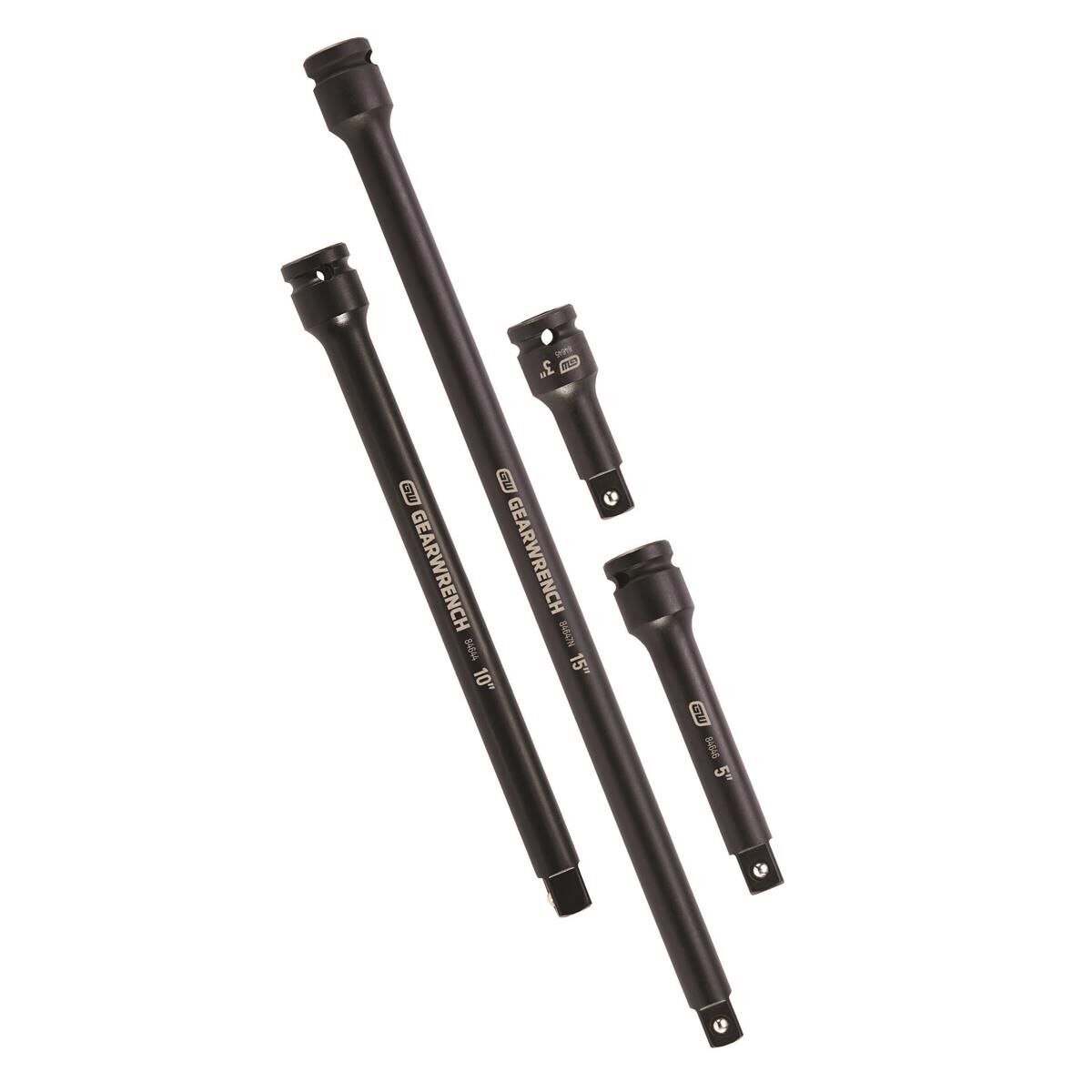 4 PC. 1/2&rdquo; DRIVE IMPACT EXTENSION SET 3&rdquo;, 5&rdquo;, 10&rdquo; & 15&rdquo;, , scaau_hi-res