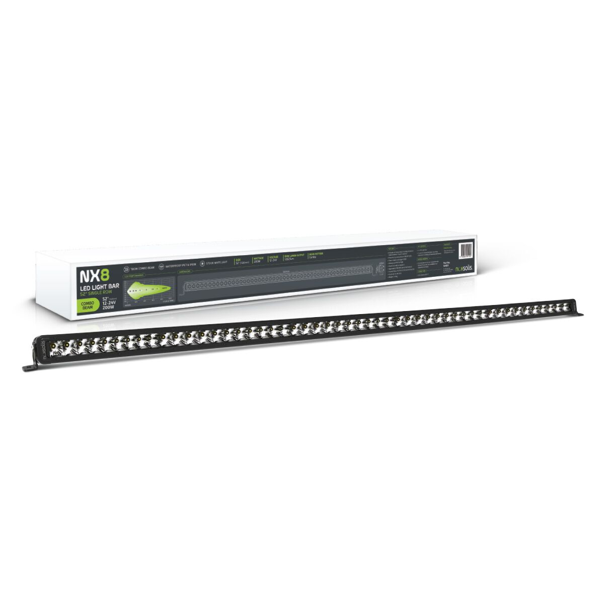 LED 52" LIGHT BAR SINGLE ROW - COMBO BEAM 9-36 VOLT, , scaau_hi-res
