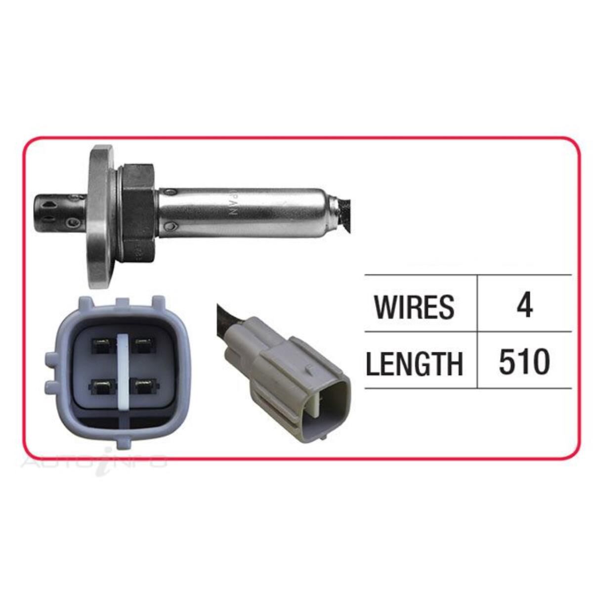 OX SENSOR - TOYOTA 4 WIRE PERMNT FLANGE, , scaau_hi-res