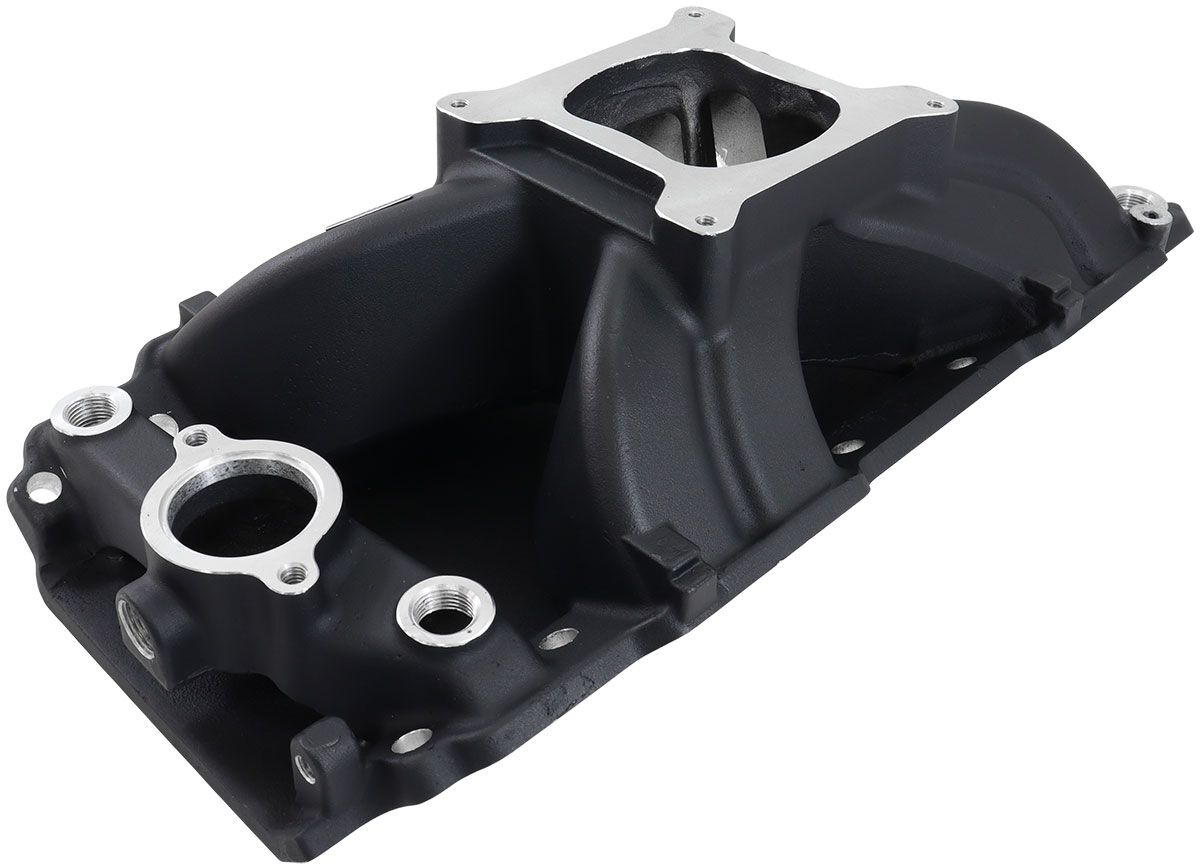 Aeroflow Bbc Hi Rise Intake Manifold Single Plane Oval 454 Black ...