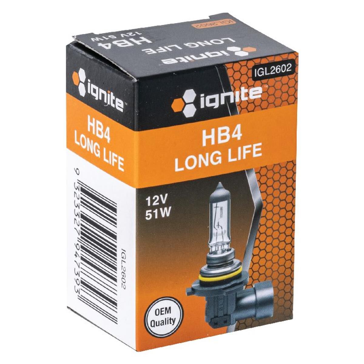 PKT 1 HB4 HALOGEN GLOBE 12V51W P22d BASE LONG LIFE BOX, , scaau_hi-res