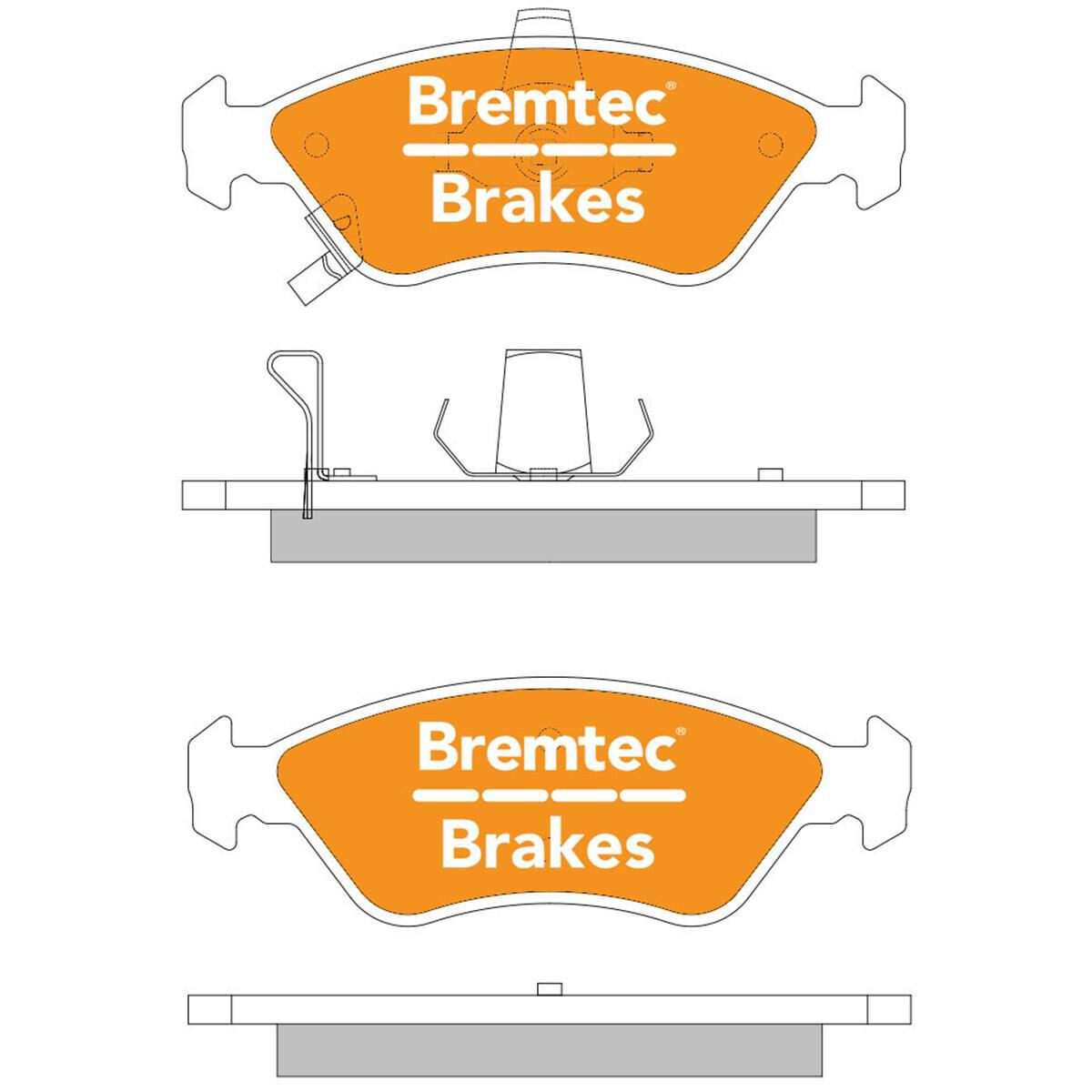TRADE-LINE BRAKE PADS SET, , scaau_hi-res
