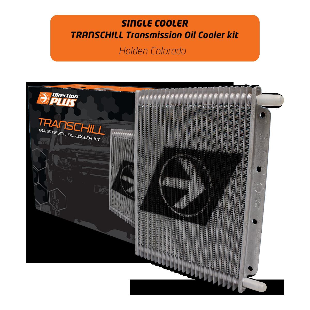TRANSCHILL TRANSMISSION COOLER KIT HOLDEN COLORADO (TC602DPK) - SINGLE COOLER, , scaau_hi-res
