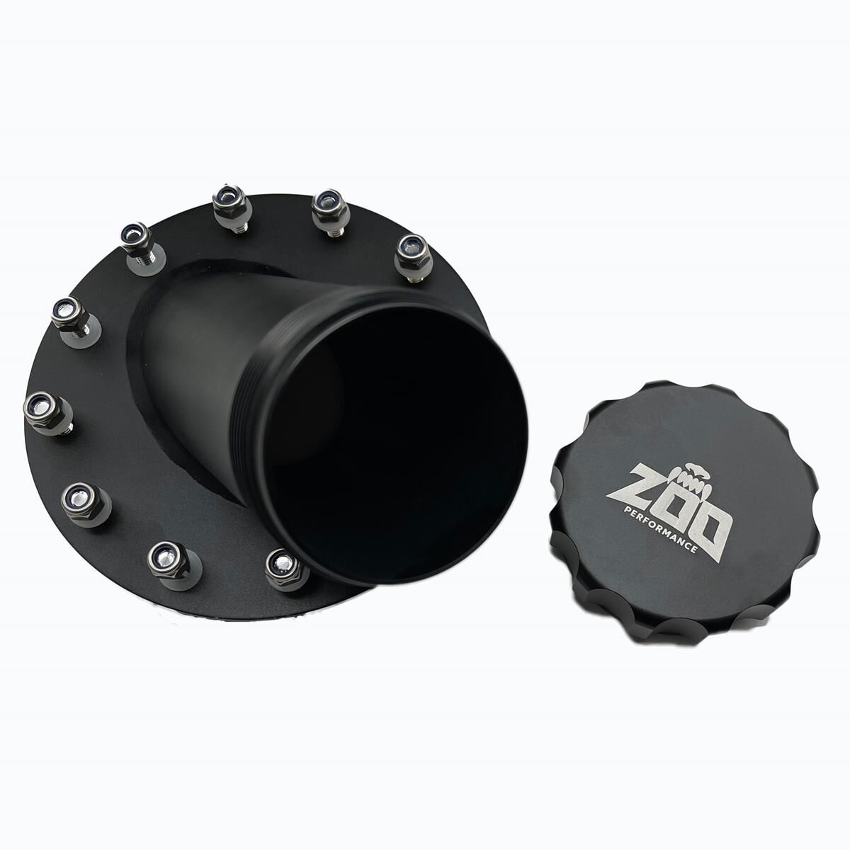 BILLET ALUMINIUM FILLER NECK & CAP - SILVER, , scaau_hi-res