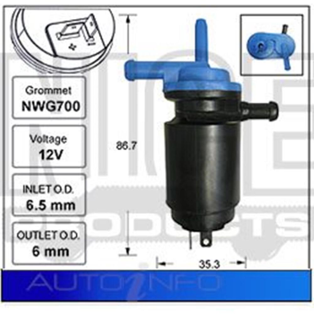 Nice Windscreen Washer Pump NWP751 Supercheap Auto