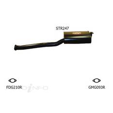 FORD FALCON UTE BA BF FG CENTR CENTRE MUFFLER 2.5" REDBACK, , scaau_hi-res