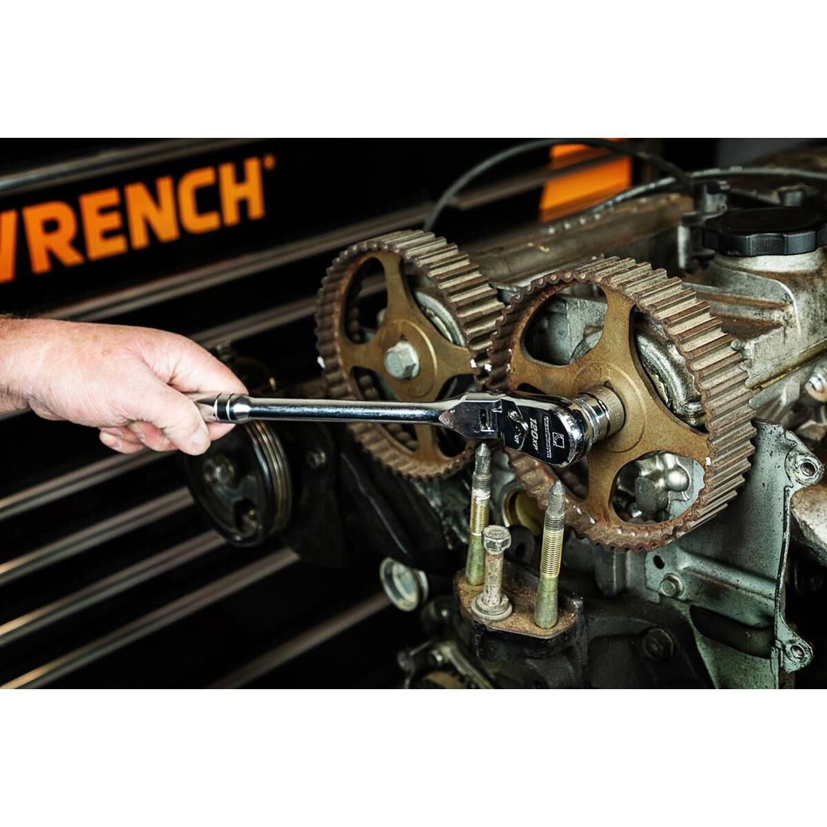 SOCKET HANDLE SET RATCHET FLEX FULL POLISH 1/4", 3/8", 1/2" & 3/8" STUBBY 4PC, , scaau_hi-res