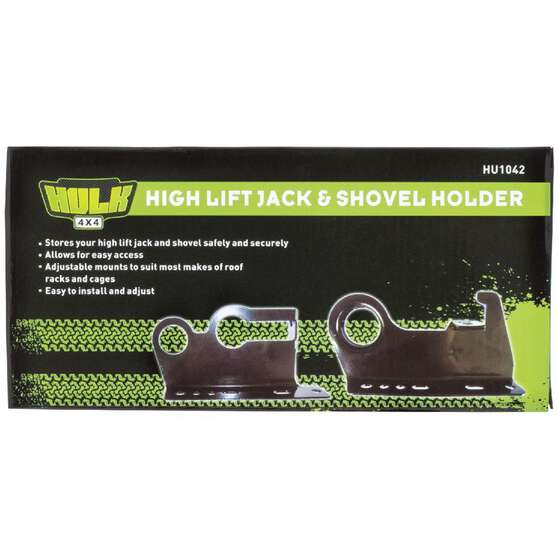 HIGH LIFT JACK & SHOVEL HOLDER ROOF MOUNTED      SUITS HU1010, , scaau_hi-res