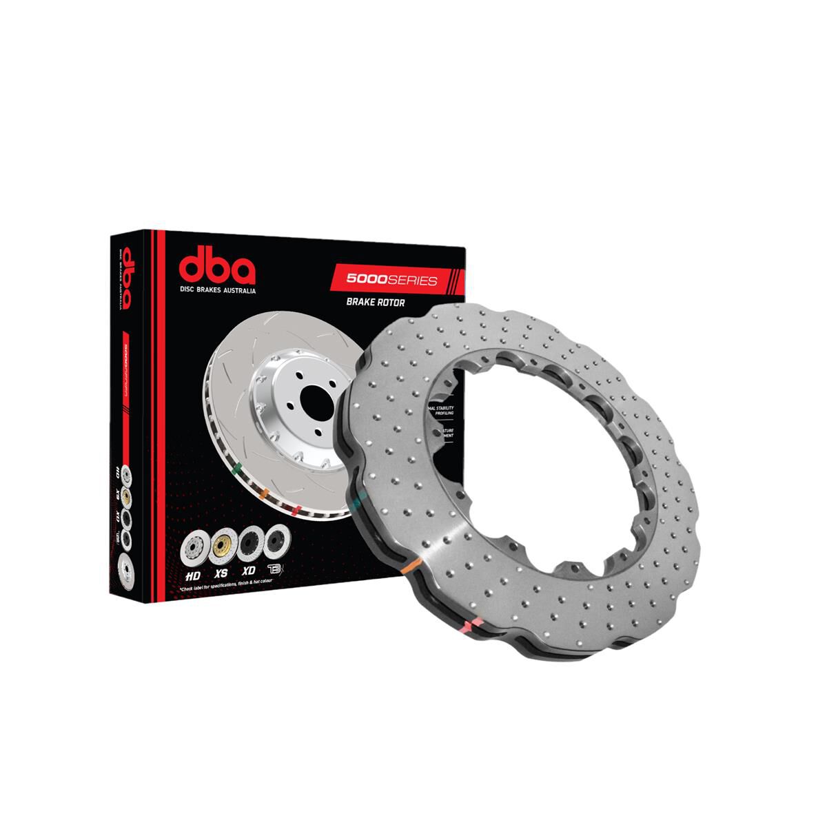 5000 Rotor Cross Drilled/Dimpled WAVE Disc KP 370mmx34mm [ AUDI-RS3 -> F ] NAS Nuts Included, , scaau_hi-res