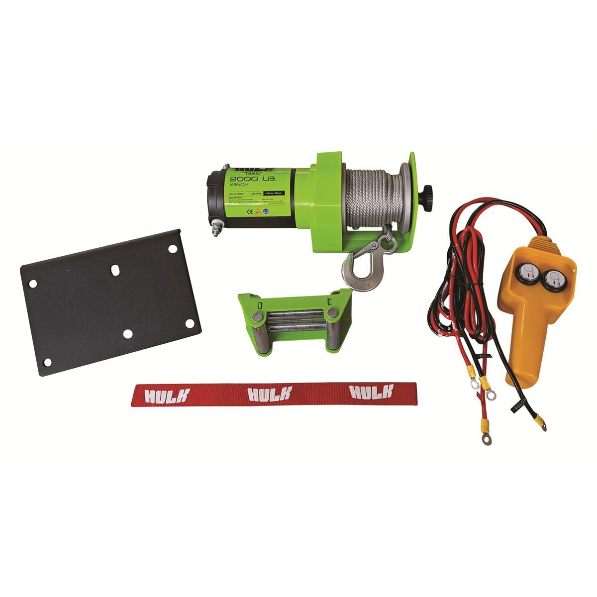 2000LB WINCH STEEL ROPEHULK GENESIS ATV UTV WINCH HULK, , scaau_hi-res