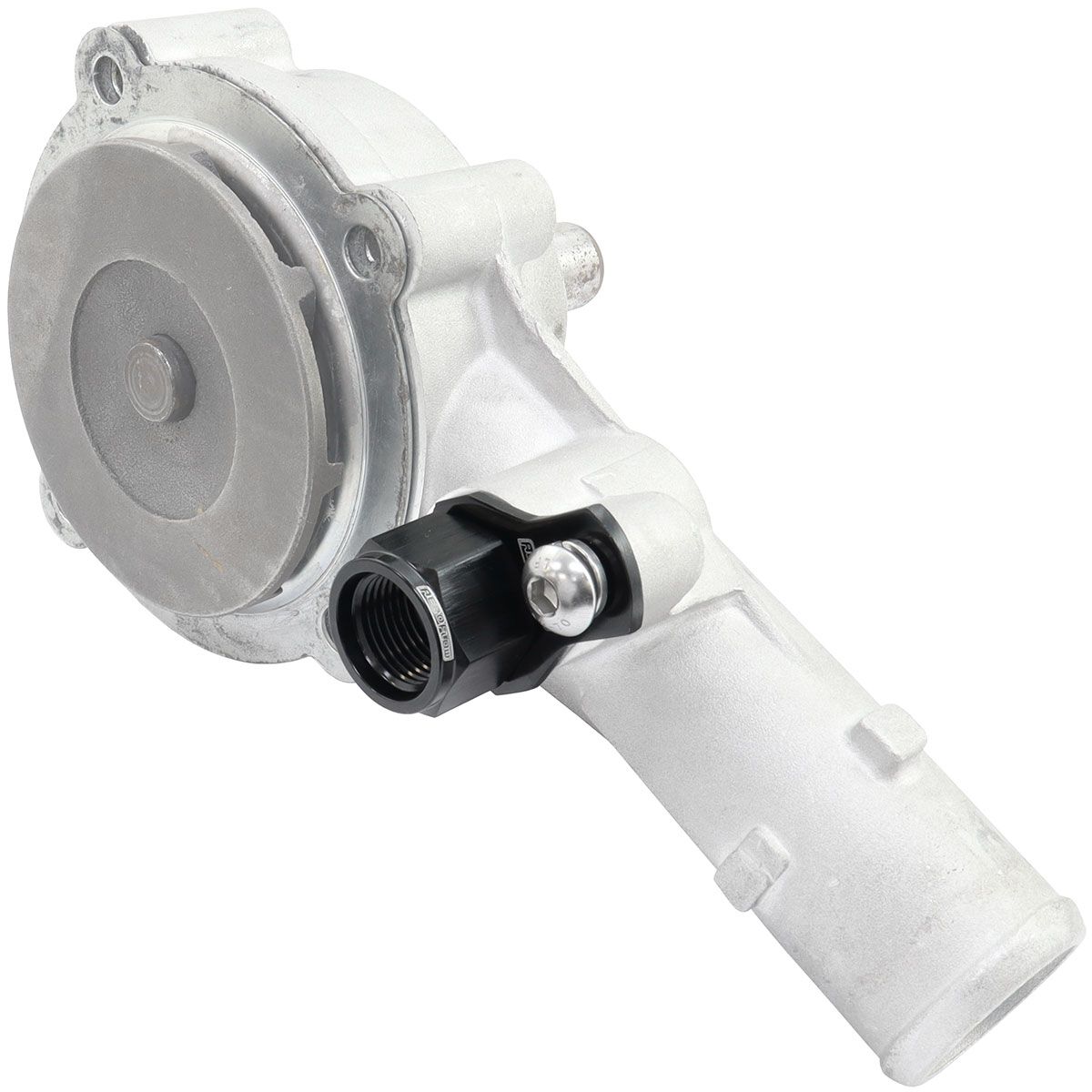 FORD BARRA THERMOSTAT -8ORB PRESS IN ADAPTER FITTING HEATETURBO AEROFLOW - AF 64-4042BLK, , scaau_hi-res