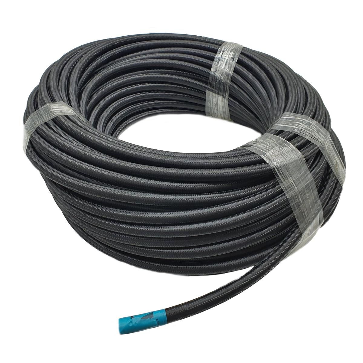 200 SERIES AN8 PTFE NYLON BRAIDED HOSE - BLACK, , scaau_hi-res