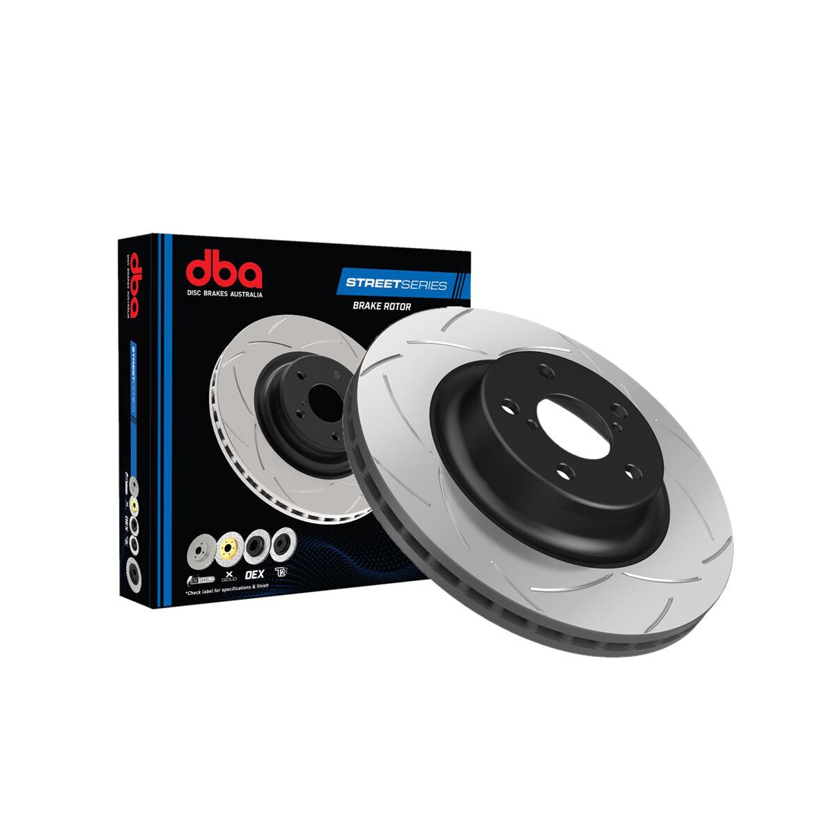 DBA Street Series Brake Rotor - Single, T2 Slotted, DBA2107S