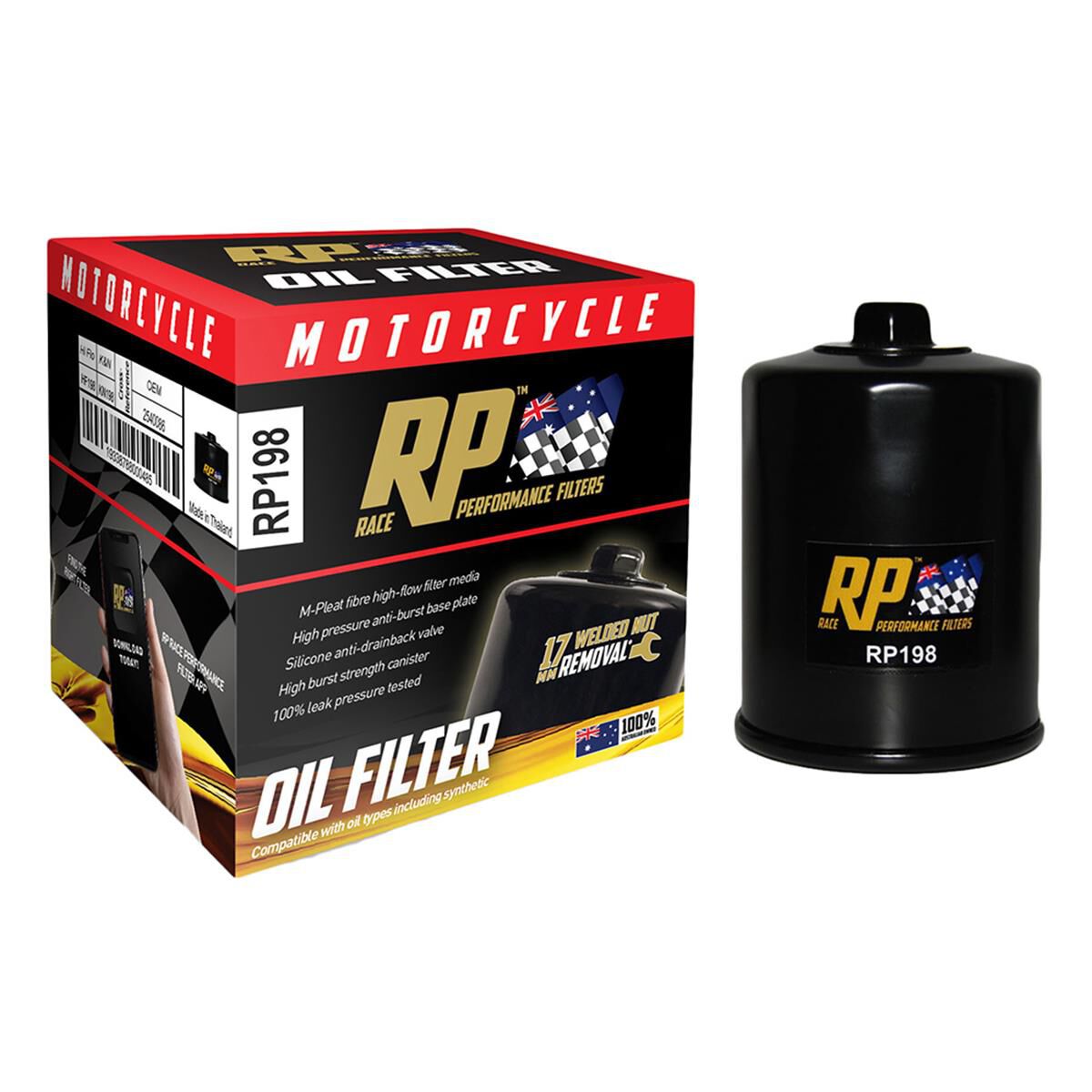 BIKE OIL FILTER RP198, , scaau_hi-res
