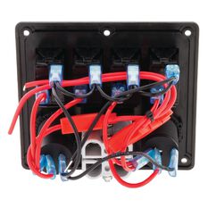 4 WAY SWITCH PANEL WITH 50A PLUGS ACC POWER SOCKET & USB, , scaau_hi-res