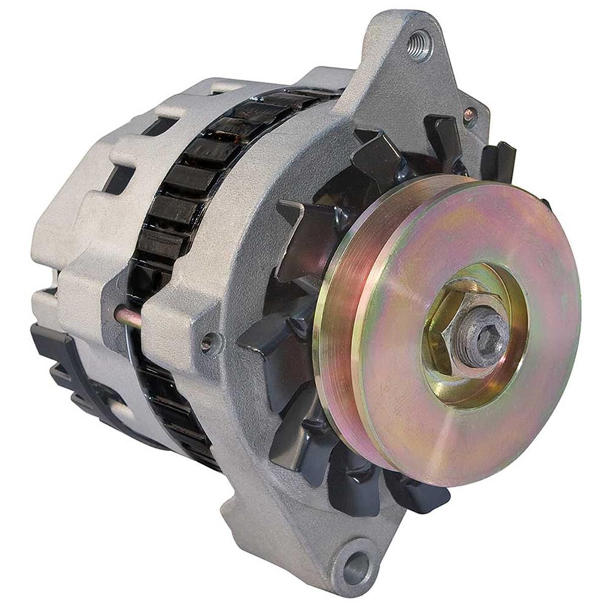 RACING ALTERNATOR DELCO 100AMP ONE WIRE CLEAR, , scaau_hi-res