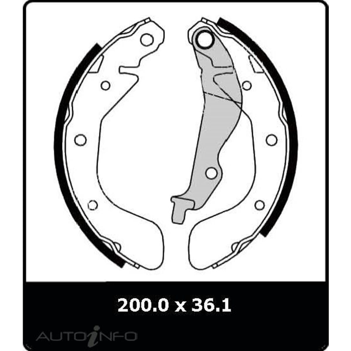 PTX BRAKE SHOES DAEWOO KALOS T200 2005 O, , scaau_hi-res