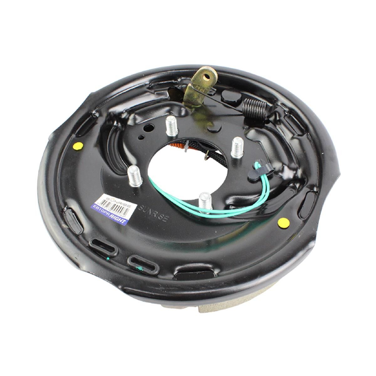 Sunrise 10" Electric Backing Plate Pre Studded Right Side Brake, , scaau_hi-res