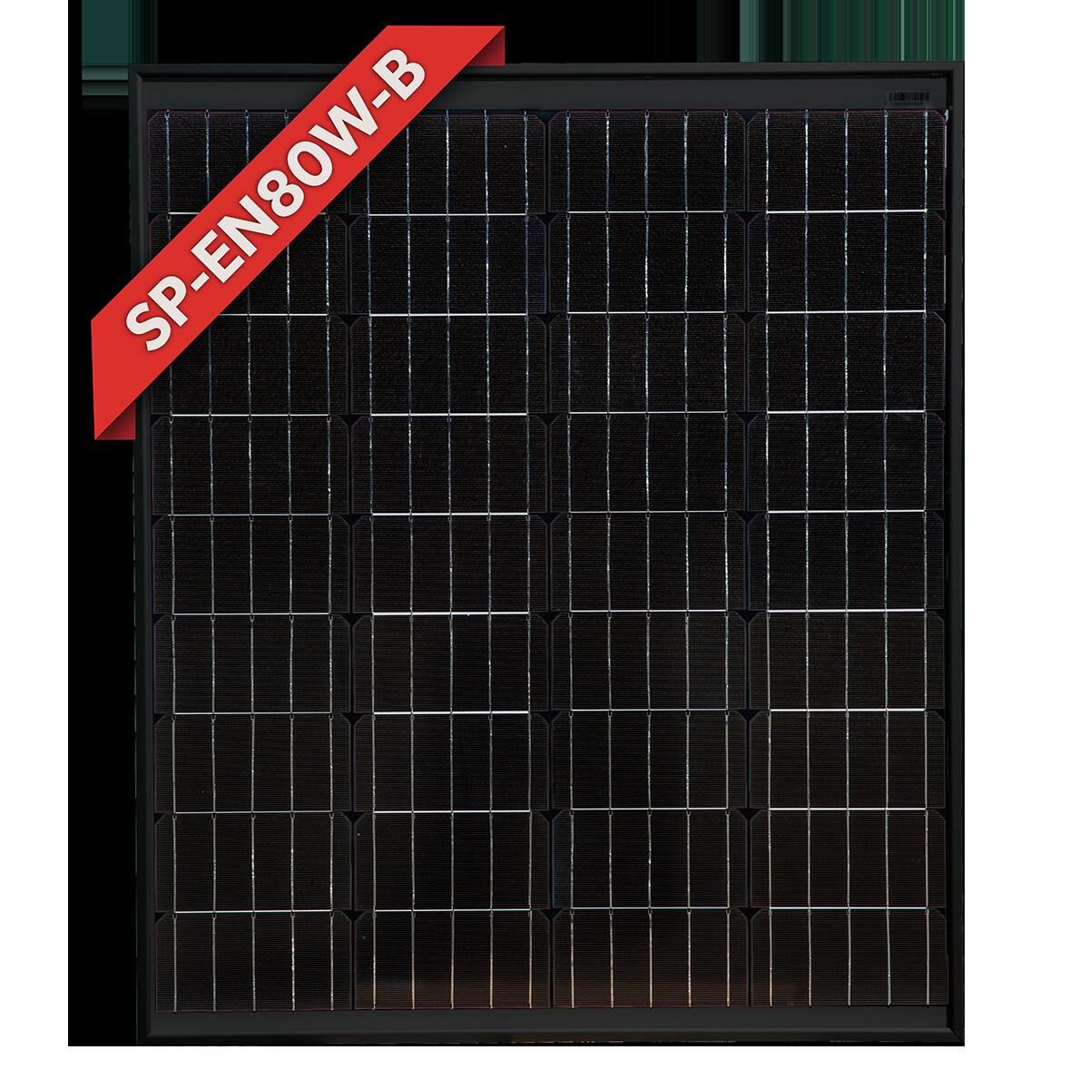 ENERDRIVE SOLAR PANEL - 80W MONO BLACK FRAME, , scaau_hi-res
