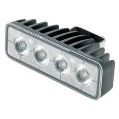 LED RECTGL WORKLAMP FLOOD BEAM70 Deg 9-36V 24W 4 LEDs BLACKHSNG 2,400 Lumens, , scaau_hi-res